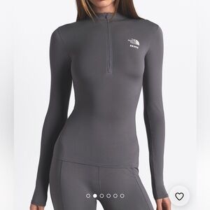 SKIMS x The North Face Refina Gunmetal Bodycon long sleeve top XS sold out TNF